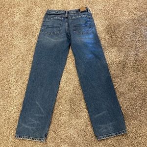 Womens American Eagle Baggy Straight Jeans, 2 Regular